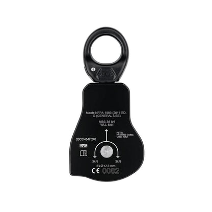 The back view of the  Petzl Spin L1D pulley