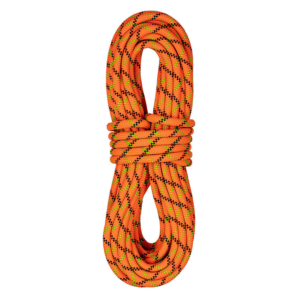 Coiled Sterling WorkPro 12.5mm rope in orange