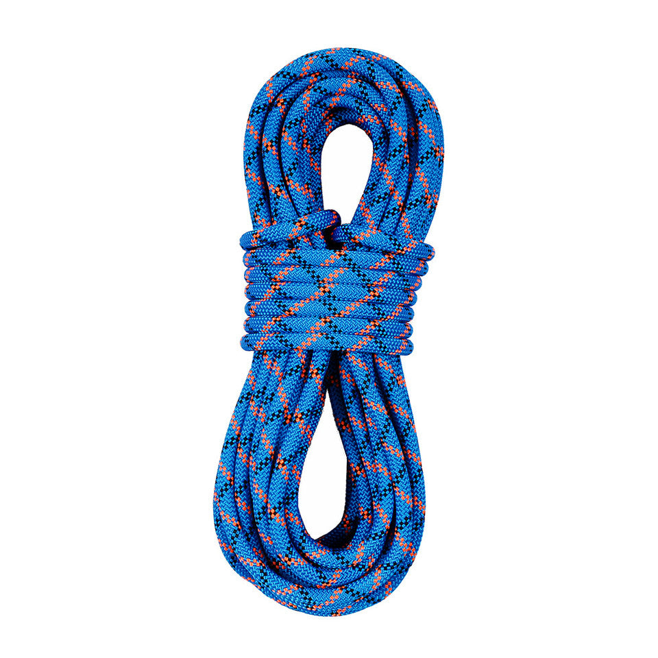Coiled Sterling WorkPro 12.5mm rope in blue